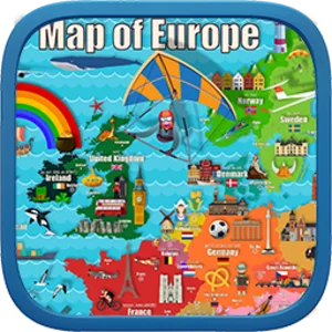 Europe Map — geography game for K-12